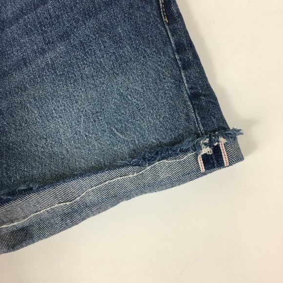 Levis 501 CT Cutoff Selvedge Jean Shorts Meas. 30" - Picture 3 of 10